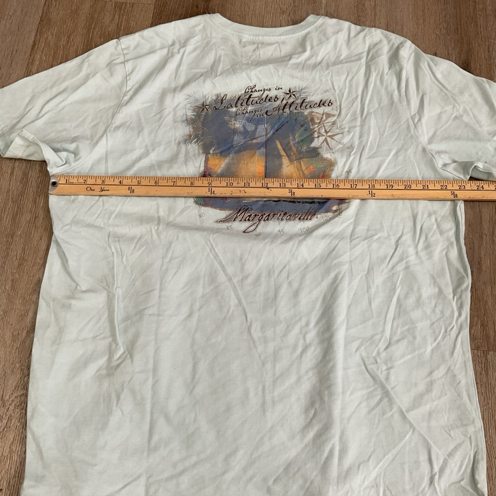 Margaritaville - Soft Blue Short Sleeve Graphic Tee - Men’s Size X-Large - Picture 9 of 12